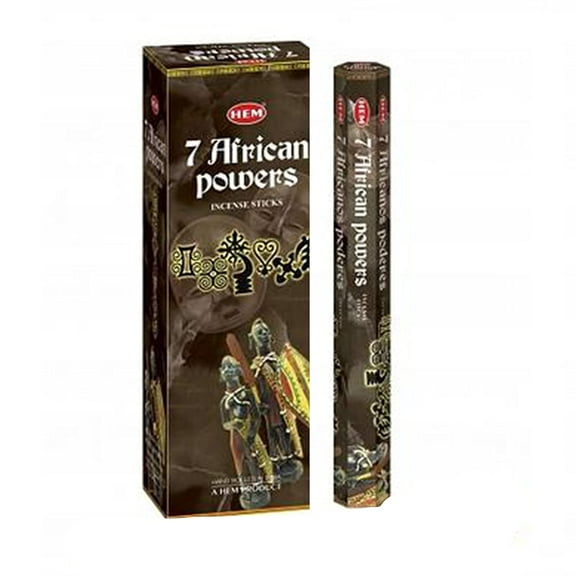 "Seven African Powers - Box of Six 20 Gram Tubes - HEM Incense, Quality incense from HEM, one of the leading incense makers in India. By BcTlyInc"