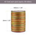 thumbnail image 2 of Thin Waxed Thread 93 Yards 0.65mm Polyester String Cord for Machine Sewing Hand Quilting Weaving, Colorful, 2 of 5