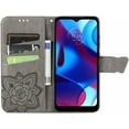 thumbnail image 3 of Compatible with Motorola Moto Edge Plus 2022 Wallet Case for Women, Leather Flip Folio with Kickstand Magnetic and Card Holder Protective Case for Moto Edge Plus 2022 Butterfly Grey SD, 3 of 14