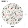 thumbnail image 6 of Pioneer Flower Floral Print Pattern Round Tablecloth 60"x60",Wrinkle Wipeable Table Cloth for Kitchen Dining Room Picnic Patio Party, 6 of 6