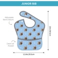 thumbnail image 4 of Susaid Brown French Bulldog Print Bibs for Babies Toddlers Adjustable Waterproof Free Soft Durable Bibs for eating with Large Pocket Food Catcher, 4 of 8