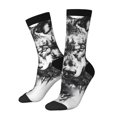 thumbnail image 1 of Balery Majestic Wolf Landscape Calcetas Largas con Estampado para Hombre y Mujer – Suaves y Transpirables, Talla Única (US 5-11), 1 of 6