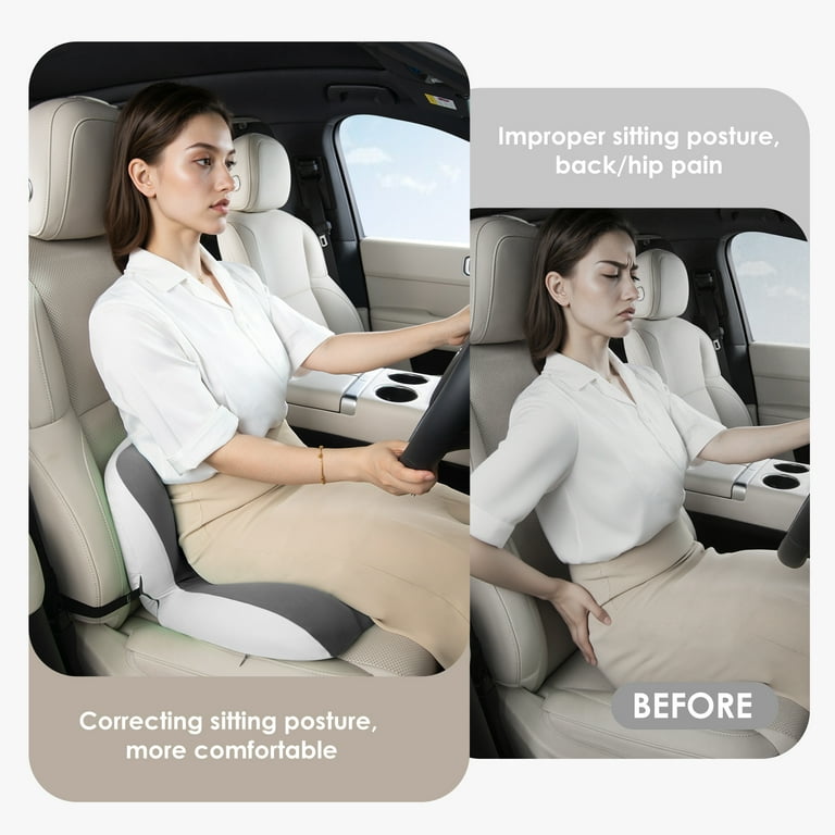 Seat Cushion And Lumbar Support FLORICH Memory Foam Seat Cushion