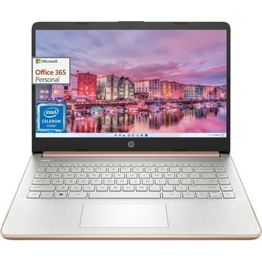 HP 14" Laptop Students Business, Intel Quad-Core Processor, 4GB RAM, 64GB eMMC 64GB Micro SD Card, Wi-Fi 5, Webcam, 12H Battery Life, Windows 11 in S Mode, Bundle With Cefesfy USBHUB