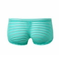thumbnail image 3 of YWDJ Boyshort Underwear for Women Lightweight No Show Mens Striped Underwear Low Waisted Sexy and Funny Mesh Boxer Underwear Briefs Pants Green 2XL, 3 of 3