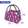 thumbnail image 2 of Fotbe Vintage Vinyl Record Bolsa Térmica Portátil con Estampado, Bolsa de Entrega de Alimentos Aislada, Bolsa Reutilizable de Gran Capacidad para Comidas y Supermercado, 2 of 6