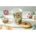thumbnail image 3 of Grace Teaware 1.9qt Fall Pumpkins with Leaves Canister with Bamboo Lid, 3 of 3