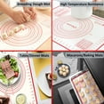 Large Silicone Pastry Mat Extra Thick Non Stick Baking Mat with