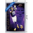 thumbnail image 3 of NFL Minnesota Vikings - Adam Thielen 19 Wall Poster, 14.725" x 22.375", Framed, 3 of 6