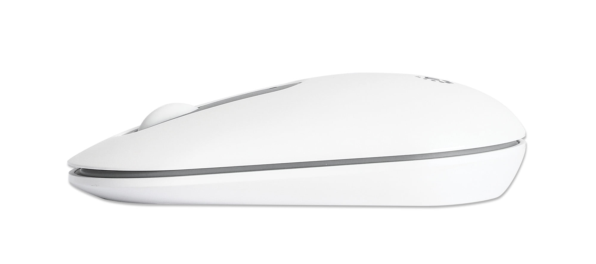 Manhattan Dual-Mode Wireless Keyboard and Mouse Combo Set, 2.4 Ghz and Bluetooth,  Ambidextrous Optical Mouse, White
