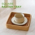 thumbnail image 6 of Rattan Serving Tray,Square Woven Tray Wicker Storage Basket,Square Wicker Baskets for Orga2Xk810, 6 of 6
