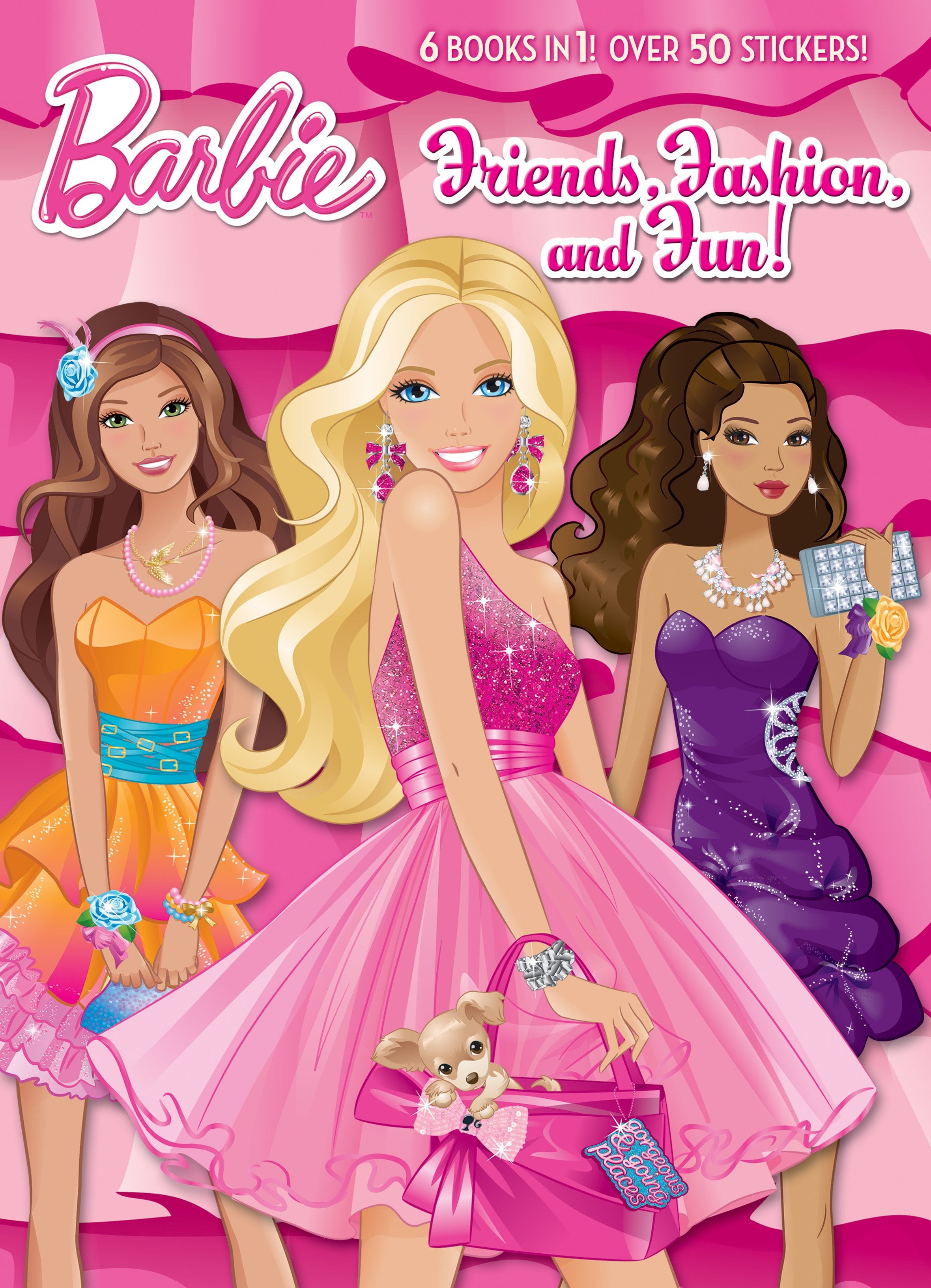 5 barbie friends