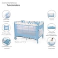 thumbnail image 2 of Cuna Corral Plegable con Cambiador y Dos Niveles D´Bebe - Azul, 2 of 7