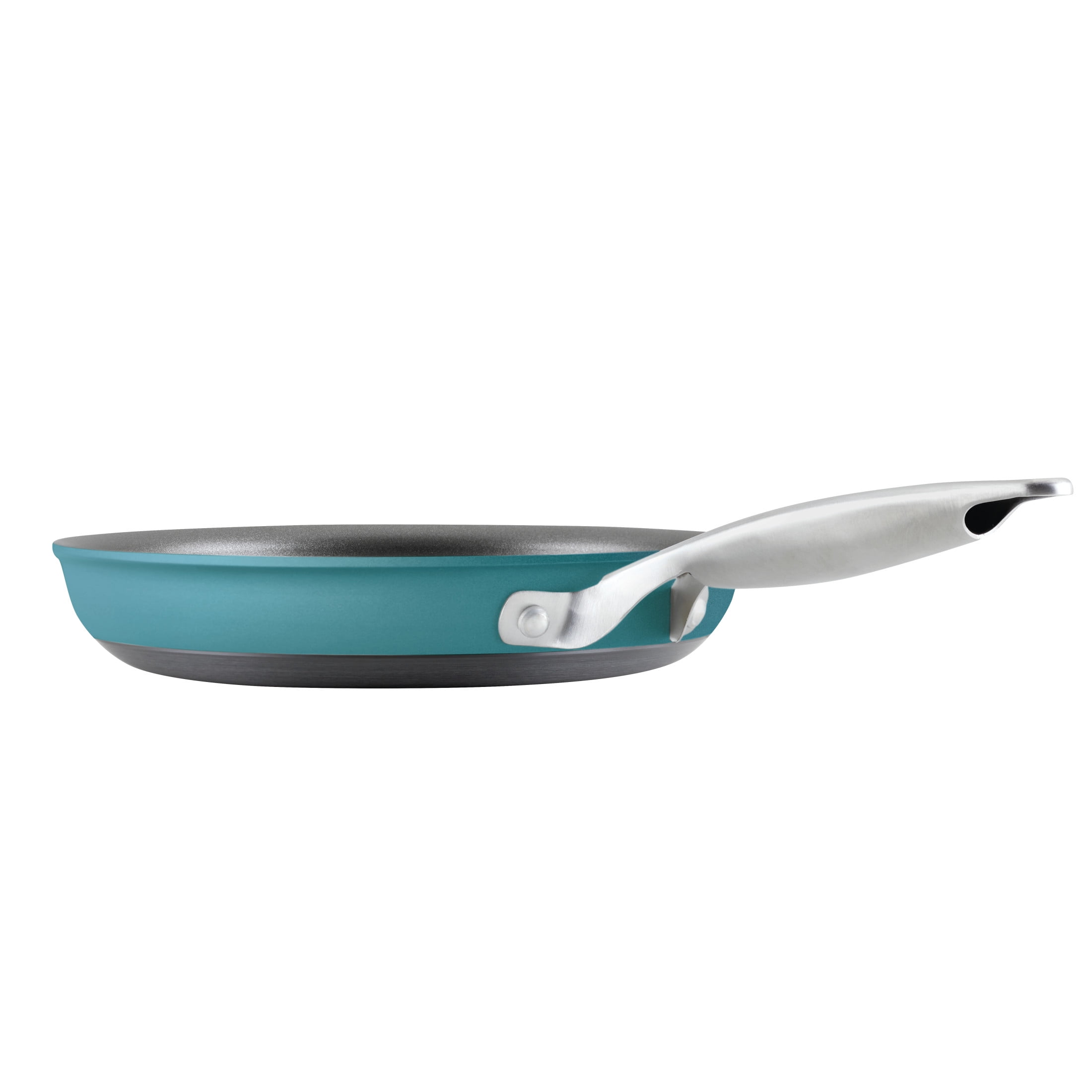 Anolon Achieve 8 Piece Hard Anodized Nonstick Pots and Pans Set, Teal