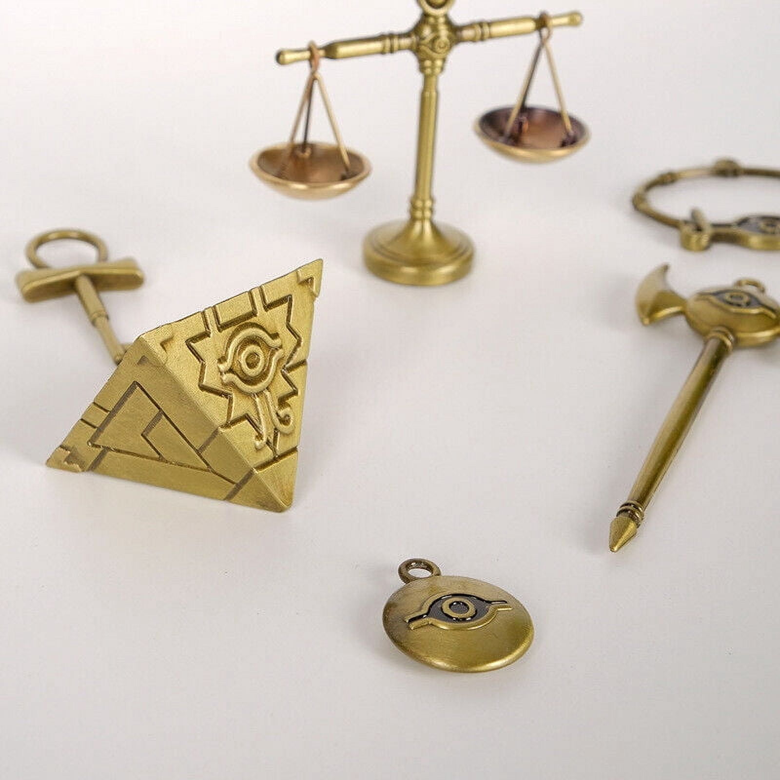 Brand New 8-Piece/Set Millennium Item Puzzle Pendant Necklace Keychain Bronze -