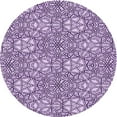 thumbnail image 1 of Ahgly Company Indoor Round Patterned Purple Jam Purple Area Rugs, 3' Round, 1 of 6