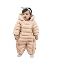 thumbnail image 2 of Ruyang Toddler Puffer Snow Pants Baby Boys Girls Winter Warm Snowsuit Zip Up Quilted Down Overalls Windproof Ski Bibs Outfit, 2 of 4