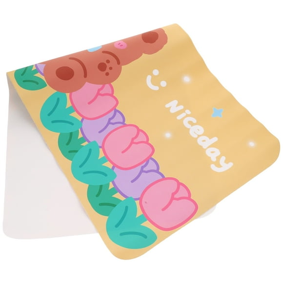 Cartoon Mouse Pad for Laptop Non-Slip Computer Keyboard Stitched Edge Desk Accessories Office