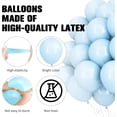 thumbnail image 4 of Pastel Balloons Birthday Balloon Arch Kit Blue Balloons 120pcs, 4 of 7
