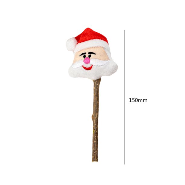 Juguetes de peluche molares para mascotas juguetes de Navidad resistentes a Wdftyju las mordeduras para gatitos mordedura hierba gatera entretenimiento para mascotas regalo de Navidad