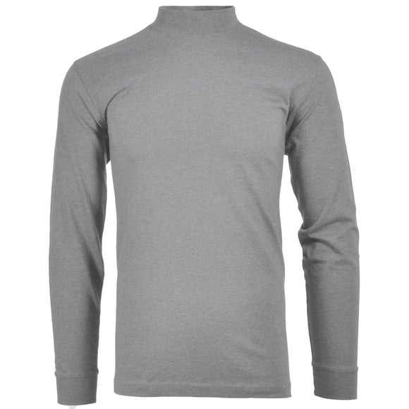 RAGMAN Suéter Cuello Levantado Hombre - Manga Larga Básico Cuello Levantado Regular, Jersey Sencillo, Color Sólido Gris melange 2XL (XX-Large)