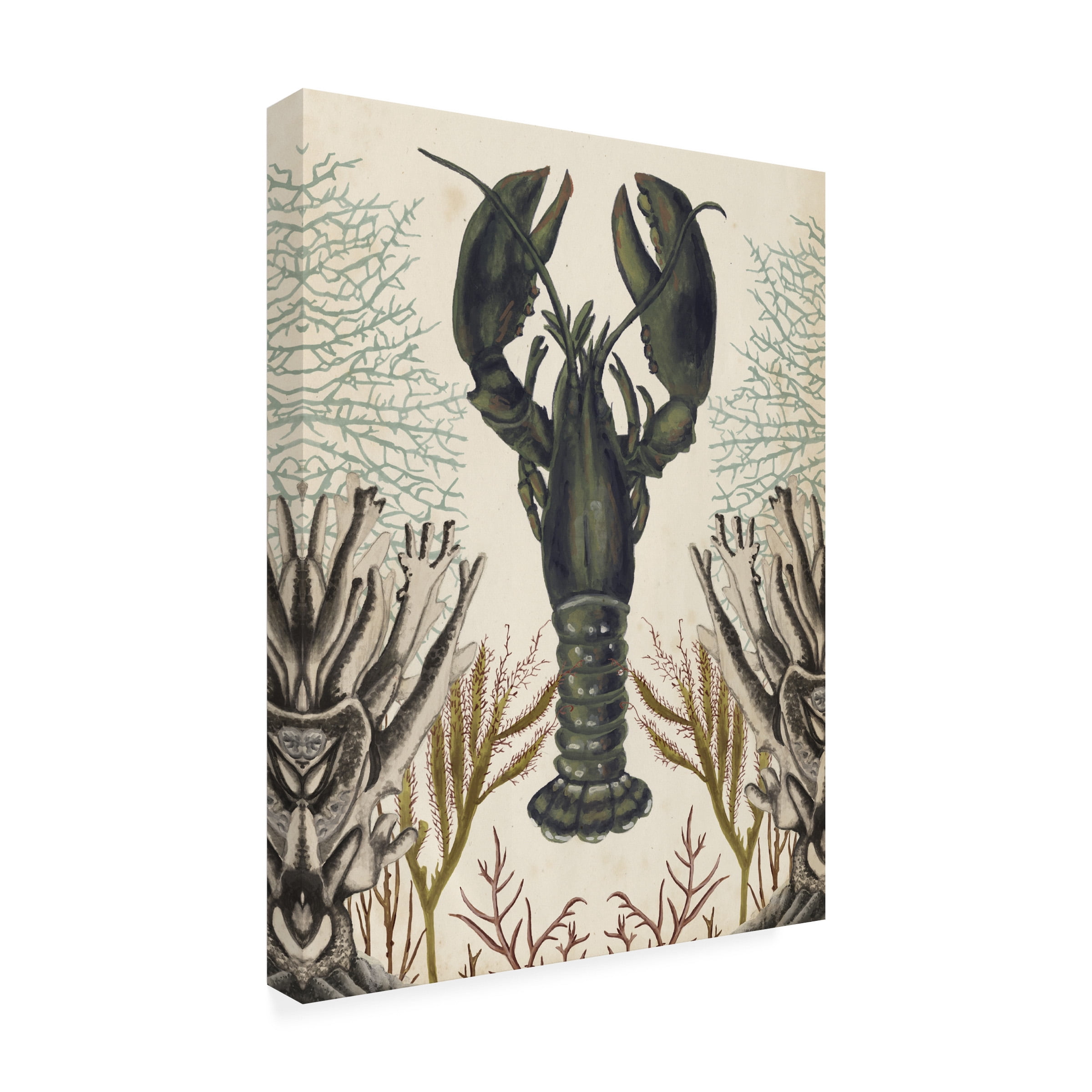 Naomi McCavitt 'Antiquarian Menagerie Lobster' Canvas Art