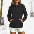 thumbnail image 5 of WUSUOWEI Womens V Neck Long Sleeve Sweatshirt Bottom Tops Lightweight Dressy Casual Business Basic Pullover Top with Pockets 2026 Fall Winter Outfits XL, 5 of 6