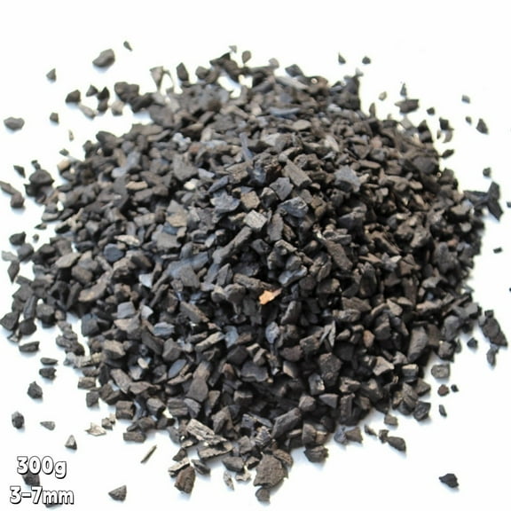300g Horticultural Charcoal for Plants, 3-7mm Natural Earth Regulated Supplement for Potting Soil Indoor Plants, Succulent Soil, Organic Biochar, Paphiopedilum, Bonsai