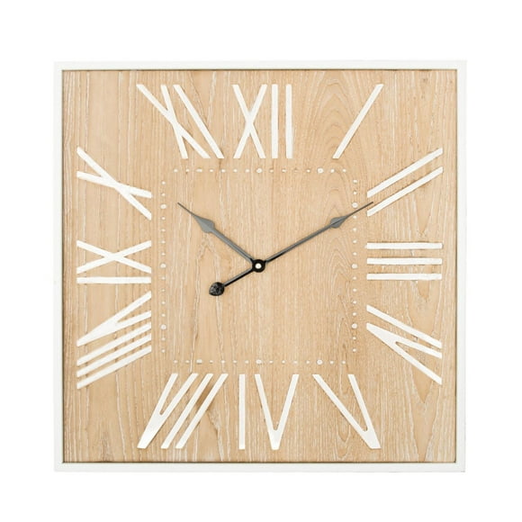 HORLOGE EN MÉTAL RUSTIQUE 20"