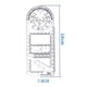 thumbnail image 2 of Herramienta de medición de dibujo geométrico matemático de regla de dibujo multifuncional, 2 of 5