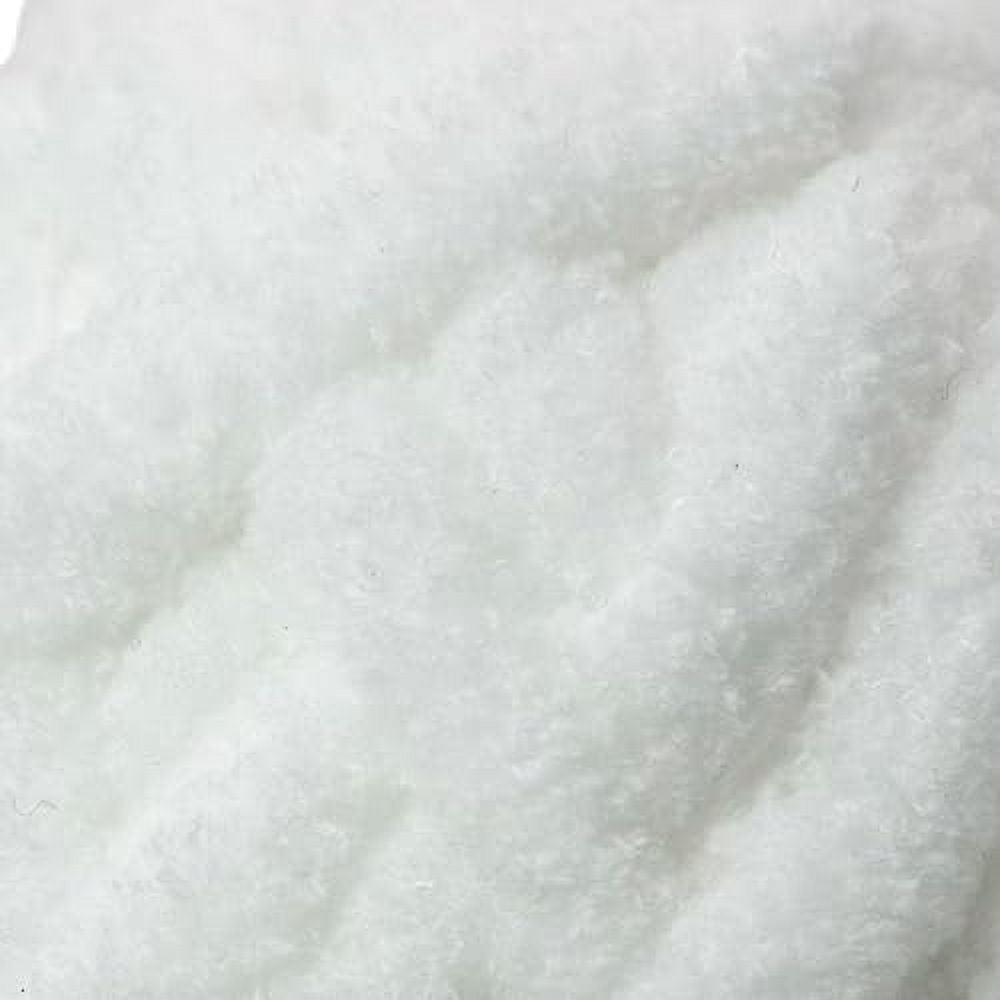 Chunky Chenille Yarn by Troyarn,Super Bulky, Soft, Fluffy Plush Yarn Crocheting, Knitting, Hand Knitting, Blanket Making, Jumbo Skeins for Arm Knitting, Home Décor-4x200gr / 4x28yd(121100-Ecru)