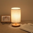 thumbnail image 2 of BallsFHK Bedside Lamp Night Light Warm Gift Wood Table Lamp, 2 of 5