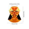 thumbnail image 3 of Halloween Pet Cute Festival Cos Clothing for Dogs and Cats Light Soft Cozy Holiday Dress Up Outfit Adjustable Size Pet Party Photo Prop Trick, 3 of 7