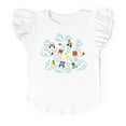 thumbnail image 3 of Leo the Truck Palm Leaves and Floral Outline - Flutter Sleeve Graphic T-Shirt, 3 of 8