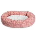 thumbnail image 2 of Majestic Pet Sherpa Charlie Bagel Pet Bed for Dogs, Calming Dog Bed Washable, Small, Salmon, 2 of 5