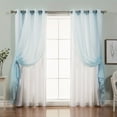 Best Home Fashion Color Mix & Match Curtain Panels Set of 4