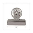 thumbnail image 3 of Bulldog Magnetic Clips, Medium, Nickel, 12/Pack | Bundle of 10 Packs, 3 of 7