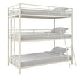 thumbnail image 1 of DHP Everleigh Triple Metal Bunk Bed, Twin/Twin/Full, Off White, 1 of 9