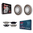 thumbnail image 1 of Transit Auto Ensemble de Disques de Frein avant Revêtus et de Plaquettes en Céramique pour Voiture 2019-2024 Ford Edge 2,7 L avec Étriers Peints Rouges KGC-102781, 1 of 11