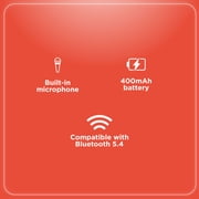 RadioShack Bluetooth Headphones – 40mm Drivers, 30-Hour Playtime, Bluetooth 5.4, Built-In Microphone, Foldable Design, Elegant Creme