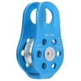 thumbnail image 1 of Single Pulley Fixed, Light Weight Quality Aviation Aluminum Small Rope Pulleys 20KN Climbing Pulley, Man For Woman Blue, 1 of 8