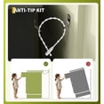 thumbnail image 6 of Tall Dresser with Power Outlets and LED Lights, Wooden 4 Drawer Dresser with Large Organizer, Modern Chest of Drawers Closet for Living Room Bedroom, Black, 6 of 6