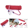 thumbnail image 4 of Cuerda De Supervivencia 10mm Heavy Duty Paracord Panchute Corad Lanyard Con Mosquetón Red-20m Cergrey Climbing Rope, 4 of 5