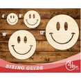 thumbnail image 3 of Unfinished Wood Smiley Face Shape | DIY Craft Cutout | up to 46" DIY 36" / 1/2", 3 of 3