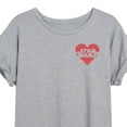 thumbnail image 3 of Star Wars - Valentine Heart Logo - Women's Oversized Graphic T-Shirt, 3 of 5