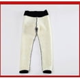 thumbnail image 3 of Winter Sherpa Fleece Lined Leggings For Women, High Waist Stretchy Thick Cashmere Leggings Plush Warm Thermal, 3 of 3