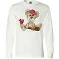 thumbnail image 3 of Inktastic Baseball Teddy Bear Long Sleeve T-Shirt, 3 of 5