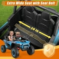 thumbnail image 6 of Farmdex 24 Volt 2 Seater Ride on Toys for Kids, Powered Ride on Cars with Remote Control, Electric UTV Car for 3-8 Boys Girls Gift w/ Bluetooth, LED Light, Music, Skyblue, 6 of 11