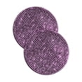 thumbnail image 4 of Portavasos para Coche Sunnimix con Diamantes de Imitación Brillantes de Lujo Rosa 2 piezas, 4 of 8