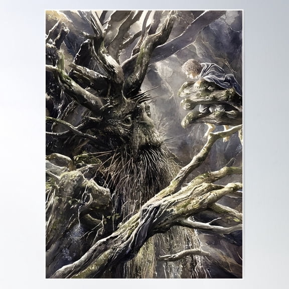 Alan Lee - Treebeard Poster Wall Art, Modern Wall Decor For Living Room Bedroom, 8x12 UNFRAMED